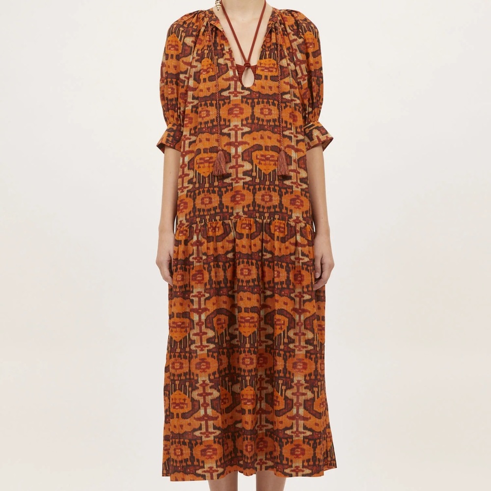 Ulla Johnson sz M Selena Dress cover up in Oak - Picture 5 of 12